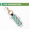 thumbnail image 3 of Wukai Christmas Dachshund Print Leather Car Keychain, Universal Key Fob Keychain, Leather Key Chain Holder for Men and Women,360 Degree Rotatable, 3 of 5