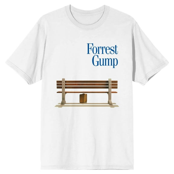 Forrest Gump Classic Movie Poster Men's White Graphic Tee