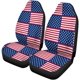 thumbnail image 2 of ABPHQTO Juego de 2 fundas de asiento de coche azul 4th patrón julio abstracto Universal Auto asientos delanteros Protector apto para coche, SUV sedán, camión, 2 of 4