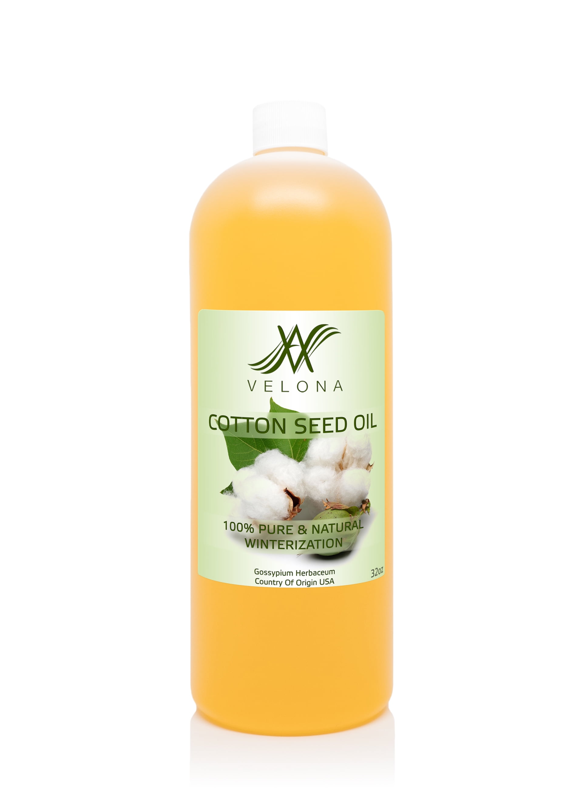 100 NATURAL COTTON SEED OIL by Velona All Natural CLEAR CARRIER Oil