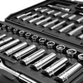 thumbnail image 3 of DNA Motoring TOOLS-00144 72 Pcs 1/4" Drive Socket Tool Set SAE Metric w/Ratchet & Adapter & Extension Bars With Carry Case, 3 of 6