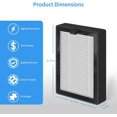 thumbnail image 3 of shiyou-LV-H128 Filtre de Remplacement, Compatible avec Purificateur d'Air Levoit LV-H128 et PUURVSAS (HM669A) / ROVACS (RV60), Filtration 3-en-1 avec H13 True HEPA, Lot de 4, 3 of 4