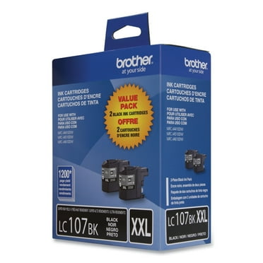 Brother LC1072PKS Innobella Super High-Yield Ink, Black, 2/PK