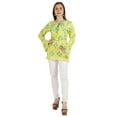 thumbnail image 5 of Moomaya Printed Summer Top For Women Long Bell Sleeve Casual Ethnic Tunic, 5 of 7