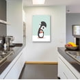 thumbnail image 4 of Epic Art 'Pingu Loves Ice Cream' by Volkan Dalyan, Acrylic Glass Wall Art, 24"x36", 4 of 8