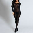 thumbnail image 1 of Lefu Women Sexy Lure Conjoined Stocking Jumpsuit See-through Nightclub Performance, 1 of 9