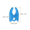 thumbnail image 2 of Uxcell Soporte de bobina Clips de bobina Abrazaderas de bobina, Paquete de 10, Azul, 2 of 5