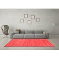 thumbnail image 3 of Ahgly Company Indoor Square Abstract Red Contemporary Area Rugs, 7' Square, 3 of 4