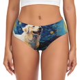 thumbnail image 1 of Fotbe Vintage Starry Sky Labrador A Calzones Estampados para Mujer – Ropa Interior de Algodón, Cómoda, Suave y Elástica-3X-Large, 1 of 6