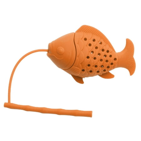 

Silica Gel Small Fish Tea Set Tea Fishing Machine Silica Gel Tea Bag. cooking utensil set kitchen organization kitchen gadgets Orange