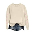 thumbnail image 7 of Ltctricy Womens Valentine's Day Sweatshirts Cute Heart Print Long Sleeve Pullover Tops for Gifts Comfy Fashion Shirts, 7 of 7
