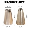 thumbnail image 2 of Stainless steel decorative head, DIY cream rose tube head, cake decoration cupcake pastry head - style:style4, 2 of 5