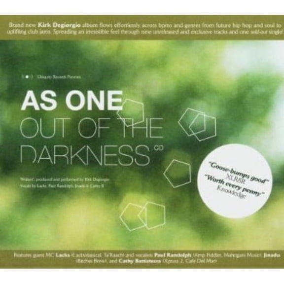 As One - Out of the Darkness - Techno - CD