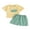Yellow, variant on Toddler Baby Boys Summer Outfits 6 12 18 24 Months 2T 3T 4T Golf Embroidered Short Sleeve T-Shirts Elastic Waist Shorts 2Pcs Clothes Set