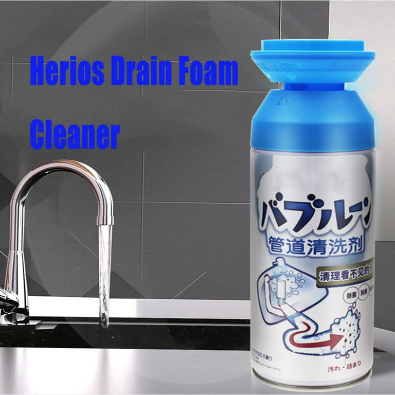 Drain Foam Cleaner, Liquid Hair Drain Clog Remover & Cleaner,Quick Foaming Toilet  Cleaner, Clog Remover for Kitchen Drain, Sinks, Tubs (500ml/1 Bottle) -  Yahoo Shopping