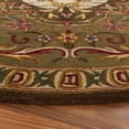 thumbnail image 4 of SAFAVIEH Classic Kirsteen Oriental Wool Area Rug, Beige/Olive, 8' x 8' Round, 4 of 13