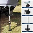thumbnail image 3 of Vérins Stabilisateurs Coulissants pour VR (Ensemble de 2) - Support Robuste de 5000 LB, Levage Rapide Réglable de 21 Po à 34 Po - Compatibles avec Perceuse Électrique et Manivelle pour Campeurs, Roulottes de Voyage et VR, 3 of 9