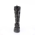 thumbnail image 2 of Demonia SNEEKER-405 Men's 1 1/2" Platform Rubber Sole Lace Up Front Knee High Creeper Sneaker Boots with Chains, 2 of 5