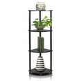thumbnail image 3 of Furinno 12078EX/BK Turn-N-Tube 4-Tier Corner Display Rack Multipurpose Shelving Unit, Espresso/Black, 3 of 6