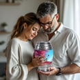 thumbnail image 4 of Cremation Urns Cherry Blossom - Blue Urn for Ashes for Women - Human Urns for Ashes Adult Female - 10 Inch Large Urn for Grandma, 4 of 7