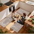 thumbnail image 2 of Findosom 3pcs Washable Kitchen Rug Set,Non-Slip Floral Boho Kitchen Mats Kitchen Runner Rug Floor Carpet for Hardwood Floor,Sink,Entryway,Bathroom,Home Decor,20"x32"+20"x48"+20"x59", 2 of 9