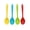 Red,Yellow,Green,Blue, variant on 4 Pcs 8 Inch Silicone Spoon Cucharas De Silicona, Para Cocina Mixing Spoons, Cookware Silicone Cooking Spoons Suitable for Cooking Stirring Mixing Tools(Transparent Red, Orange, Purple, Green)