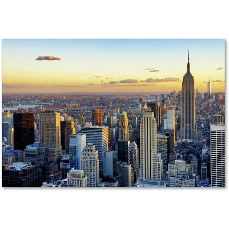 trademark fine art nyc at sunset canvas art by philippe hugonnard