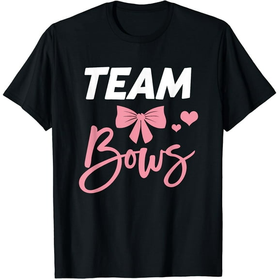 Burnouts Or Bows Team Boy Team Girl Gender Reveal T-Shirt