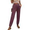 thumbnail image 1 of SUNSIOM Pantalon de Pyjama pour Femmes Doux et Confortable Taille Haute avec Poches Bas de Pyjama Extensible, 1 of 5