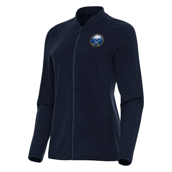 Women's Antigua Navy Buffalo Sabres Continual Full-Zip Jacket