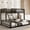 Black-Twin XL over Queen, variant on Leumius Full XL over Queen Bunk Bed,Heavy Duty Metal Bunk Beds for Adults and Kids,Floor Bed Frame with Ladder and Safety Guardrails, Easy Assemble,Black