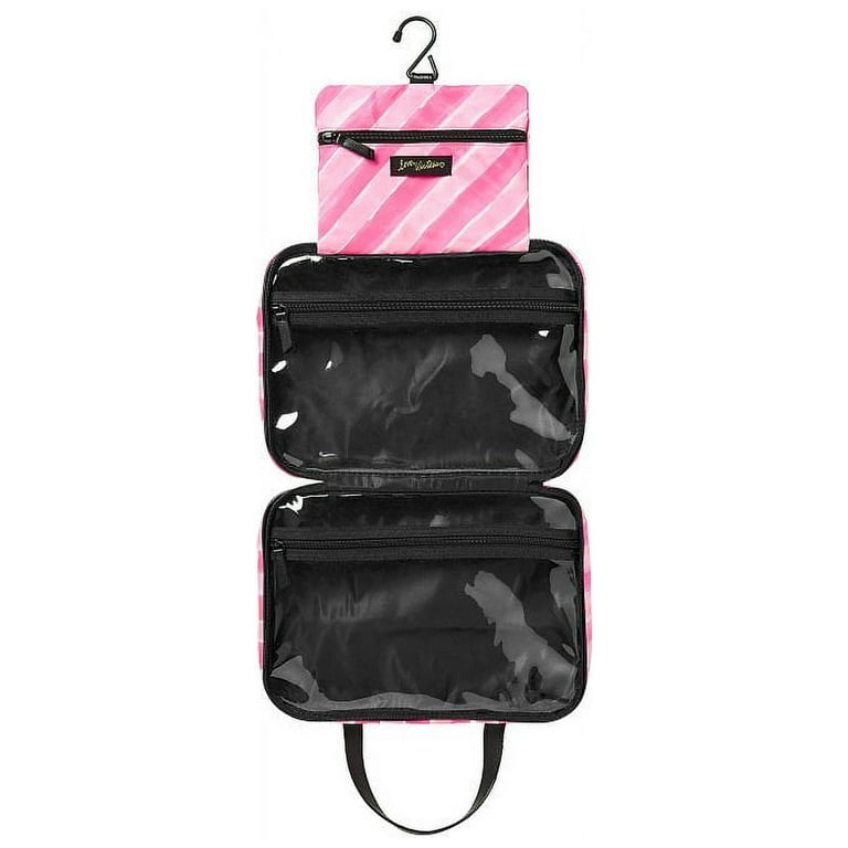Victoria's Secret Pink Stripe Hanging Travel Case 