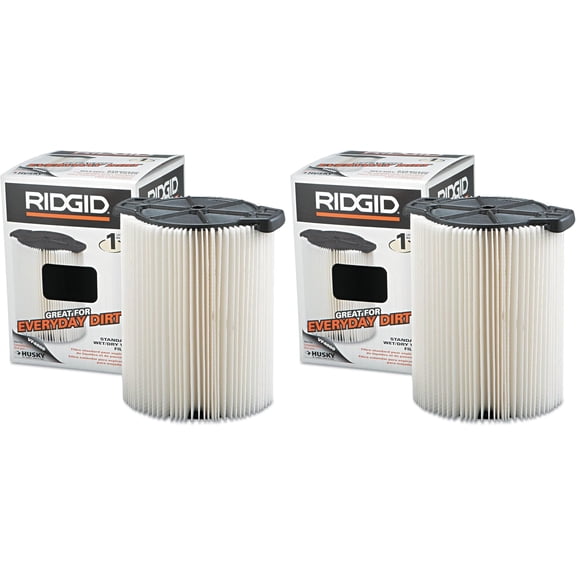 Filtro RIDGID VF4000 estándar para aspiradora húmeda y seca (paquete de 2)