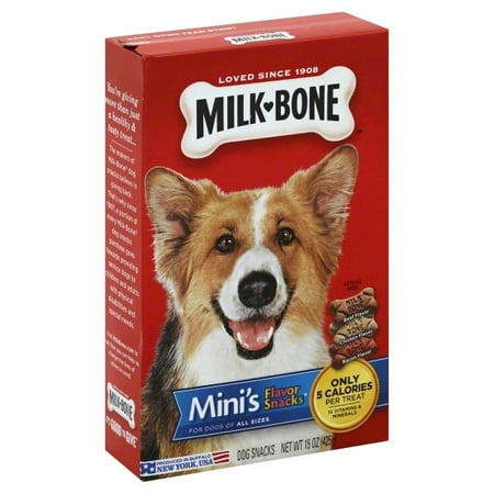 Milk-Bone Mini's Flavor Snacks Dog Biscuits, 15-Ounce