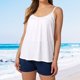 thumbnail image 2 of Camiseta sin mangas con escote redondo y sujetador incorporado, tirantes ajustables, mezcla de algodón, tallas S-XXXXXXL, 2 of 4