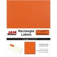 thumbnail image 1 of JAM Paper® Mailing Address Labels - Small - 1 x 2 5/8 - Orange - 30 Labels per Page/120 Labels Total, 1 of 4