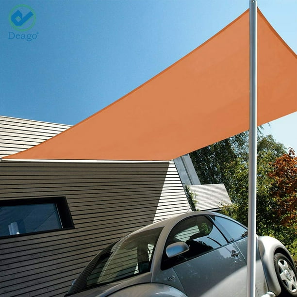 Deago 6.5' x 10' Waterproof Sun Shade Sail UV Block Awning Canopy Cover