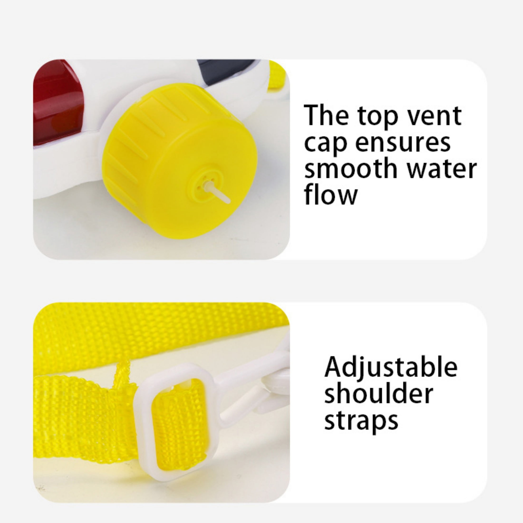 1.9L Backpack Water Sprayer, Pull-Pump Outdoor Water Cannon Toy with Adjustable Strap — Great for Summer Fun