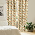 thumbnail image 2 of Ambesonne Floral Curtains, Garden Spring Branches, Pair of 28"x63", Forest Green Vermilion, 2 of 5