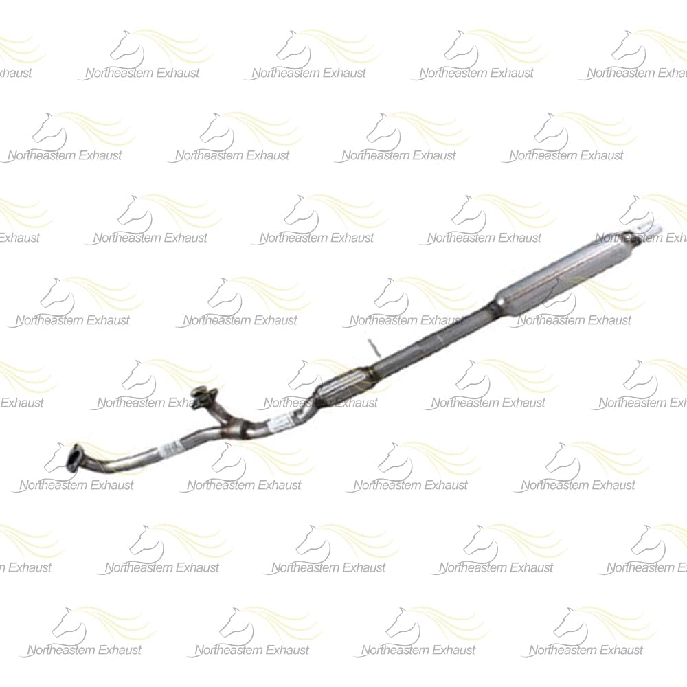 Northeastern Exhaust Front Pipe, Resonator, Intermediate Pipe & Pair of Muffler Exhaust System Kit Fits 2011-2015 Ford Explorer 3.5L - Direct Fit | Stainless Steel | Includes Gasket and Clamps