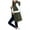 E-AG, variant on Women's Long Hooded Down Zip Vest - Lightweight Quilted Padding with Pockets Black, XXXXL/XXXL
