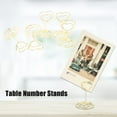 thumbnail image 4 of 20Pcs Place Cartes Titulaires Mignonne Table Nombre Titulaires en Forme de Coeur Table Photo Stands Fil Photo Titulaire Menu Mémo Clips Idée pour Mariage Anniversaire Fête Fer, 4 of 8