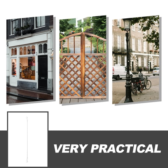 Hemoton 20-Pack Heavy Duty Metal Hanging Chains with Hooks for Bird Feeders, , Signs & Garden Decor, Indoor & Outdoor Use