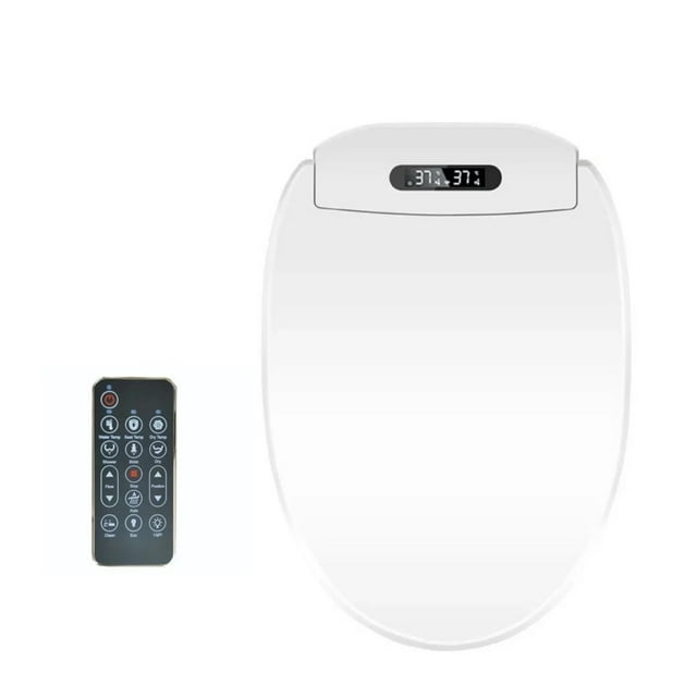 Intellint Remote Control Toilet Lid Dryer, Smart Heated Bidet Toilet Seat ,With Warm Air Dryer, Smart Constant Temperature ,Easy to Operate