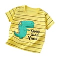 thumbnail image 2 of EGNMCR T-shirt en Coton à Manches Courtes Imprimé Couleur Unie Confortable pour Bébé Garçon et Fille Kid Rompers, 2 of 4