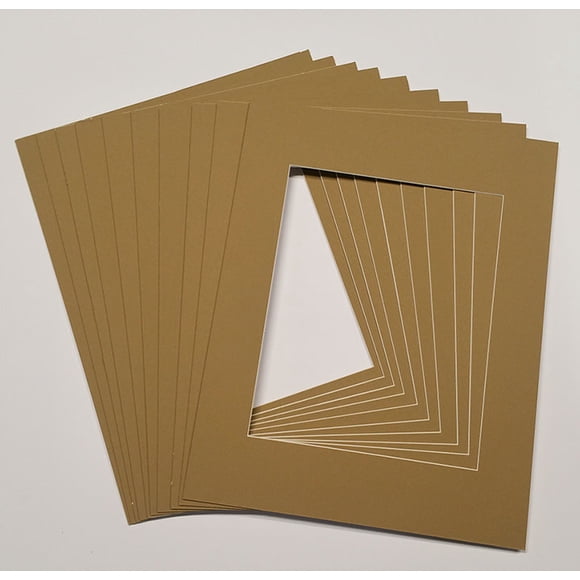Rattan 40.5cm x 40.5cm (16"x16") White Picture Mats with White Core for 30.5cm x 30.5cm (12"x12") Pictures - Fits 40.5cm