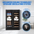 thumbnail image 6 of COLOZO 24 inch Wine and Beverage Refrigerator,Black,Freestanding Wine Fridge Cooler with Compressor, 6 of 7