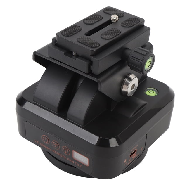 Cabezal De Inclinación Panorámica Con Control Remoto, Cabezal Panorámico Giratorio Motorizado Resistente De 2,4G, Batería De 2000mAh Con Control Remoto Para Teléfonos