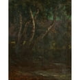 thumbnail image 2 of Milan Thomka Mitrovský 12x14 Gold Ornate Wood Frame and Double Matted Museum Art Print Titled - Forest (1900-1920), 2 of 4