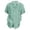 Green, variant on HCYSFG Mens Geometric Print Shirt Button Front Notch Neck Short Sleeve Tonal Leaf Design Relaxed Fit Resort Top Casual Tees